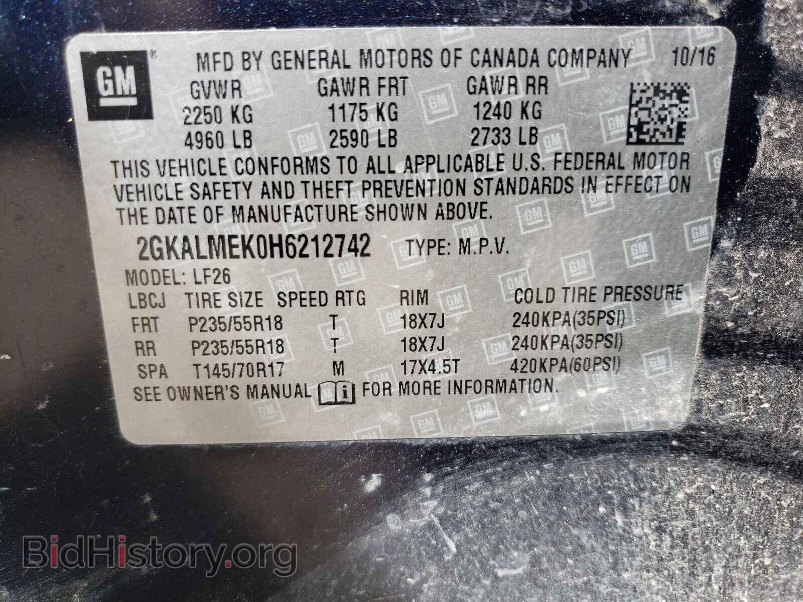 2017 GMC TERRAIN - VIN: 2GKALMEK0H6212742 - Фото 10