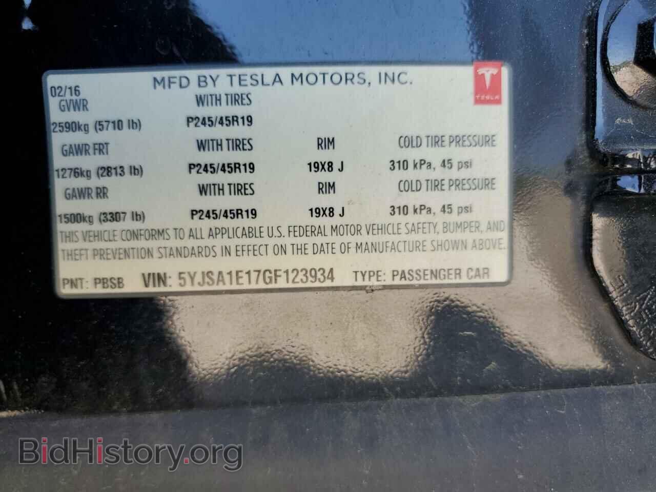 2016 TESLA MODEL S - VIN: 5YJSA1E17GF123934 - Photo 12