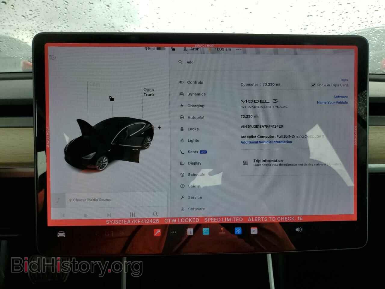 2019 TESLA MODEL 3 - VIN: 5YJ3E1EA7KF412426 - Photo 9