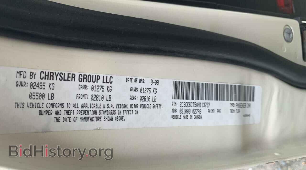 2010 CHRYSLER 300 - VIN: 2C3CK6CT5AH113797 - Фото 10