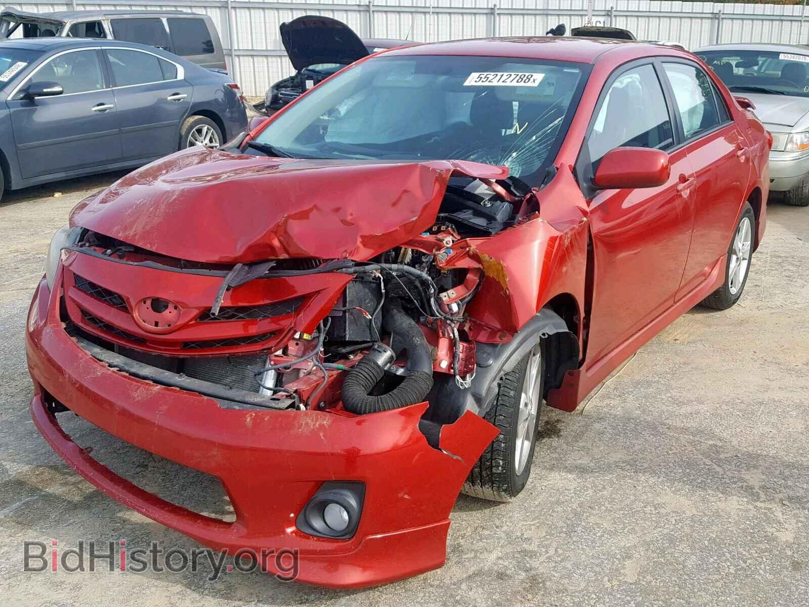 2011 TOYOTA COROLLA BA - VIN: 2T1BU4EE4BC564591 - Фото 2