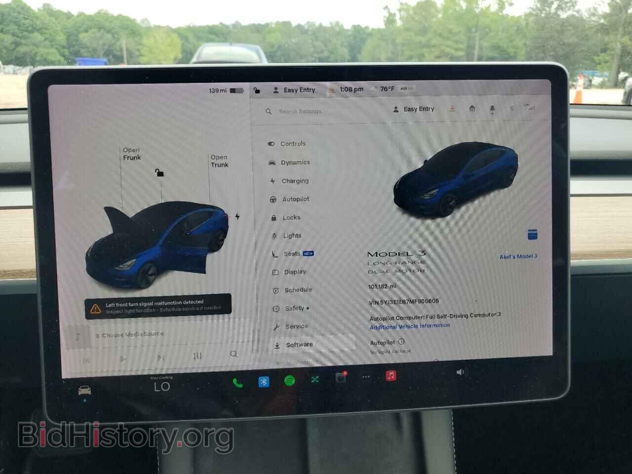 2021 TESLA MODEL 3 - VIN: 5YJ3E1EB7MF906605 - Photo 9