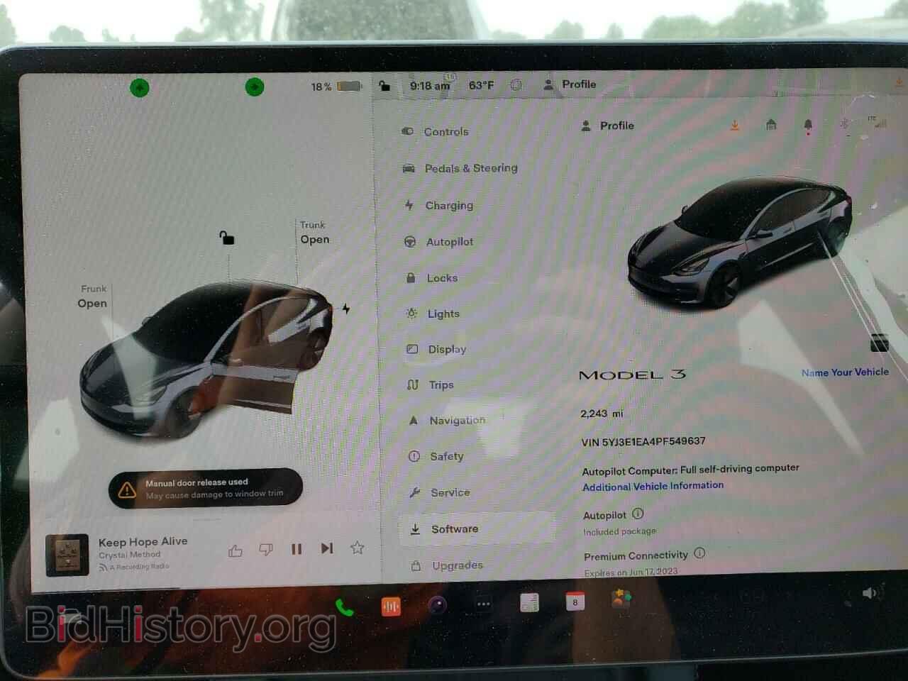 2023 TESLA MODEL 3 - VIN: 5YJ3E1EA4PF549637 - Фото 9