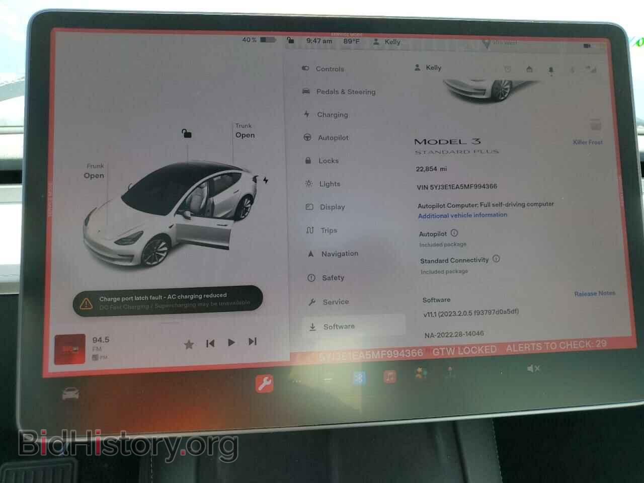 2021 TESLA MODEL 3 - VIN: 5YJ3E1EA5MF994366 - Фото 9