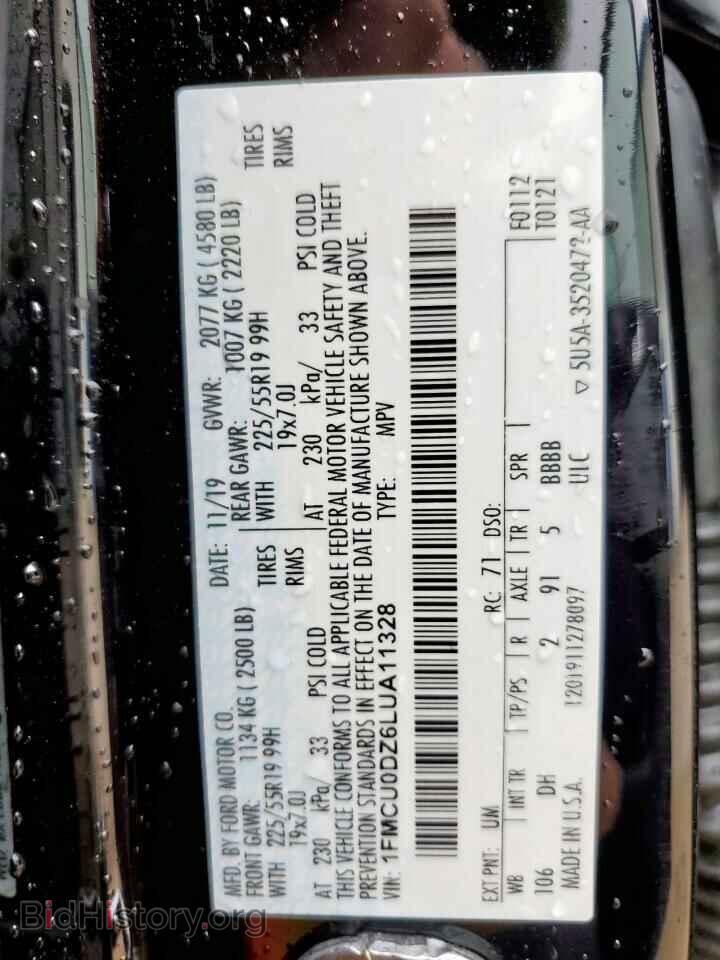 2020 FORD ESCAPE - VIN: 1FMCU0DZ6LUA11328 - Photo 14