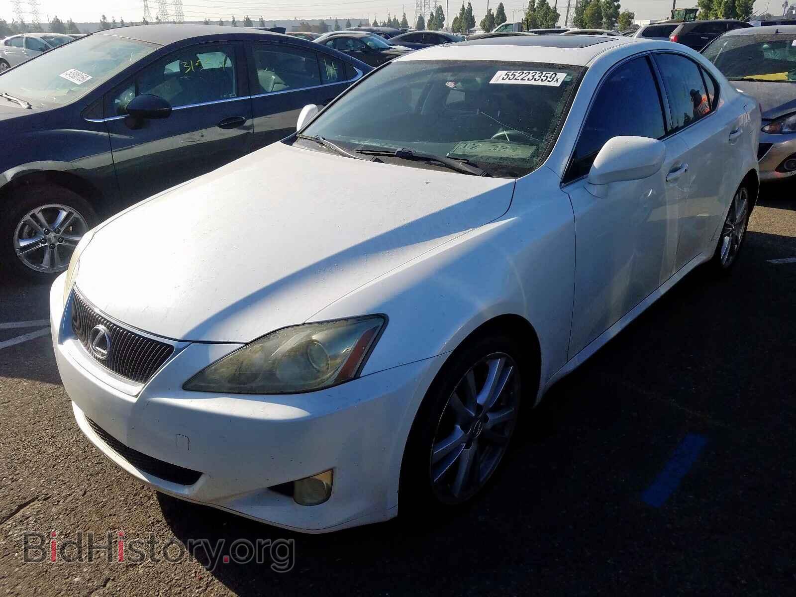2007 LEXUS IS - VIN: JTHBE262X72007551 - Фото 2