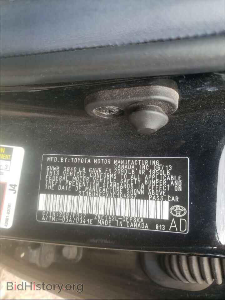 2013 TOYOTA COROLLA - VIN: 2T1BU4EEXDC104967 - Фото 10