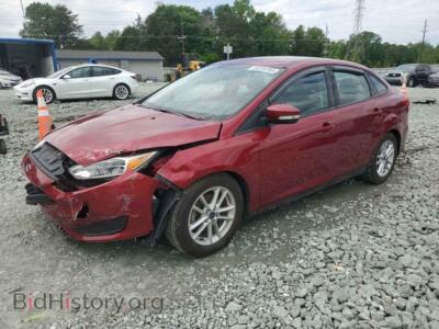2016 Ford FOCUS SE, бордовый — VIN 1FADP3F24GL248533, Copart