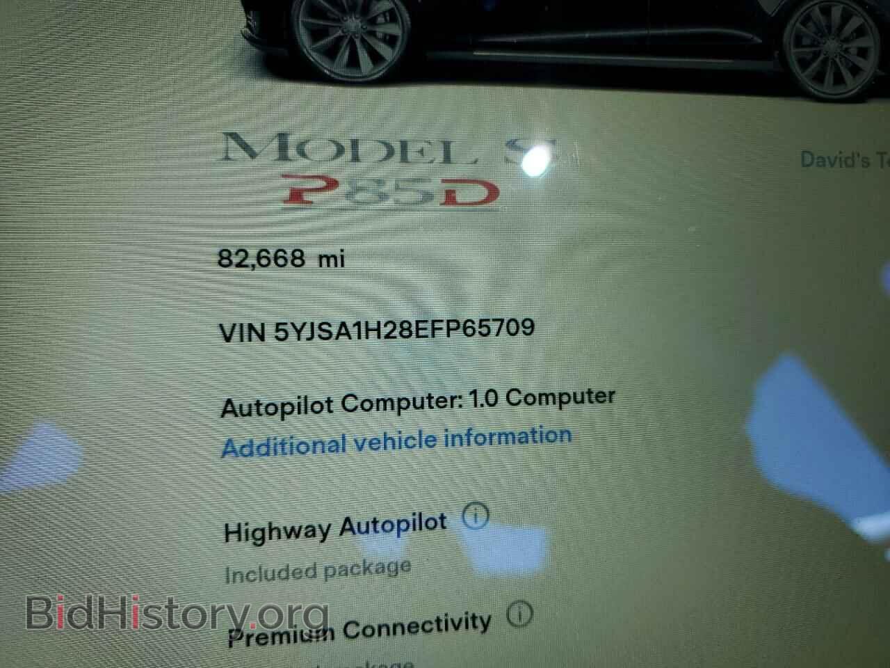 2014 TESLA MODEL S - VIN: 5YJSA1H28EFP65709 - Photo 8