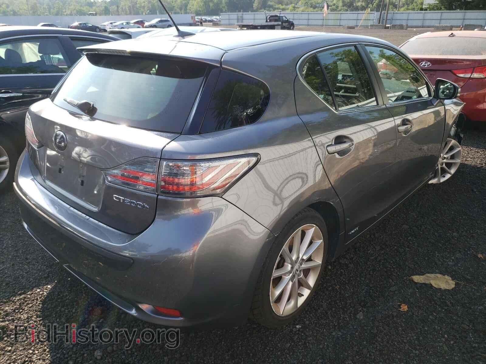2012 LEXUS CT 200 - VIN: JTHKD5BH7C2107812 - Фото 4