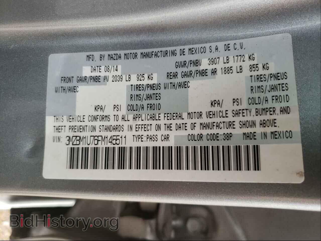 2015 MAZDA 3 - VIN: 3MZBM1U76FM145511 - Фото 10