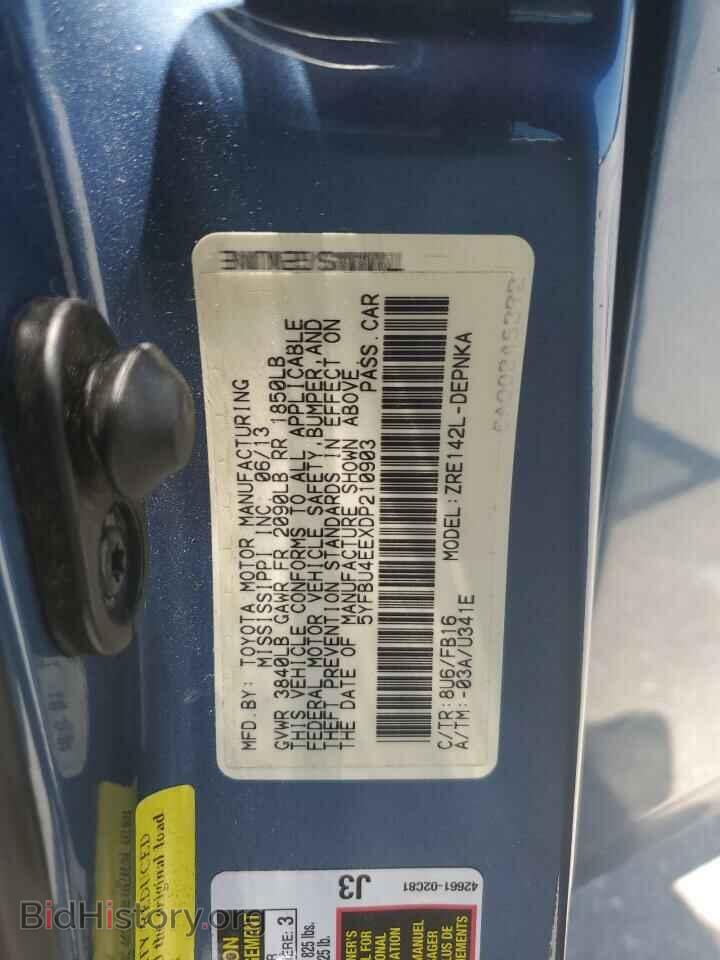 2013 TOYOTA COROLLA - VIN: 5YFBU4EEXDP210903 - Photo 12
