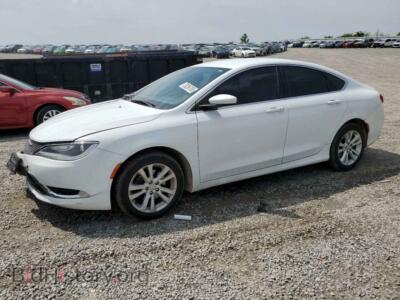 2016 Chrysler 200 Limited, белый — VIN 1C3CCCABXGN102736, Copart