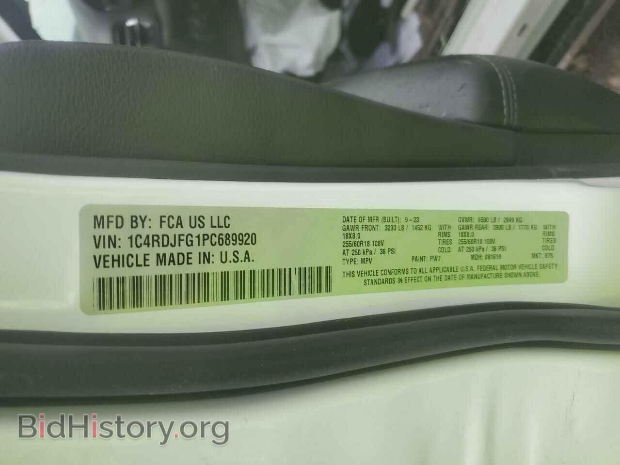 2023 DODGE DURANGO - VIN: 1C4RDJFG1PC689920 - Фото 13