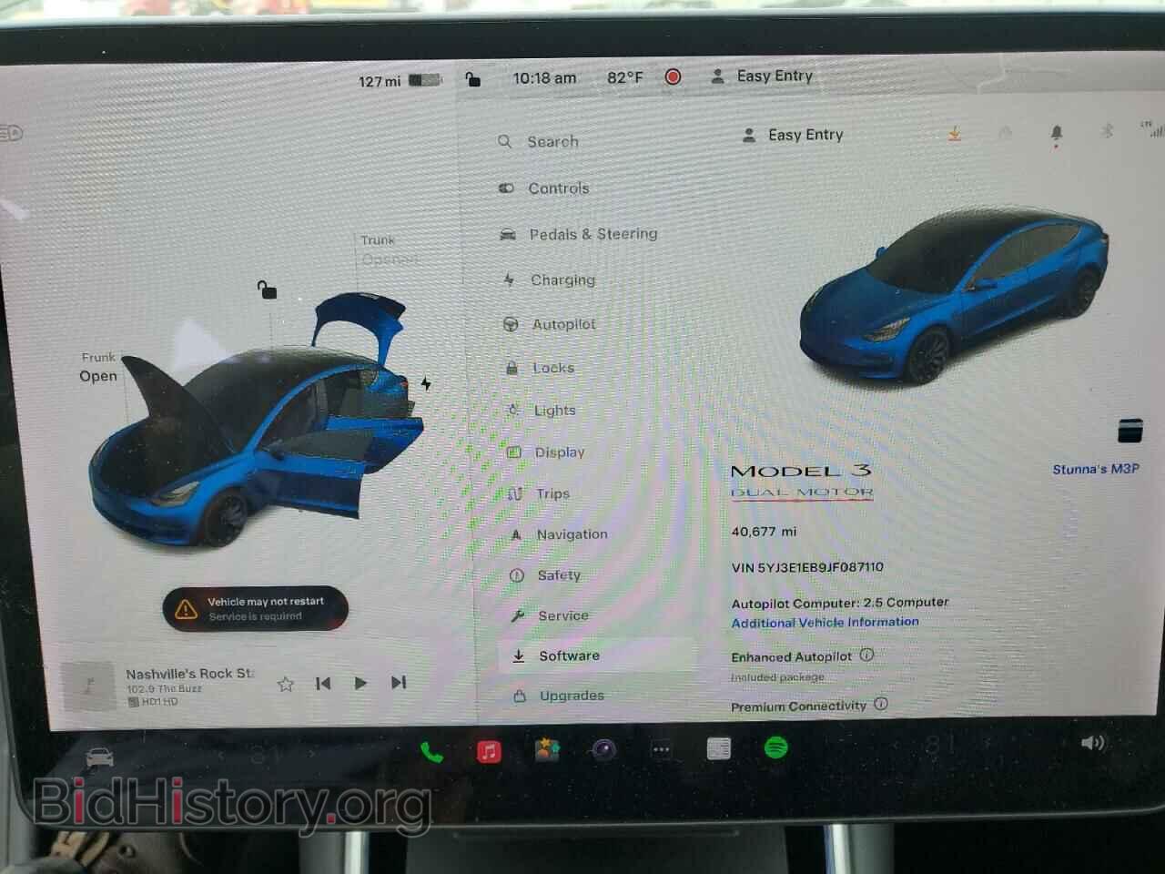 2018 TESLA MODEL 3 - VIN: 5YJ3E1EB9JF087110 - Фото 9