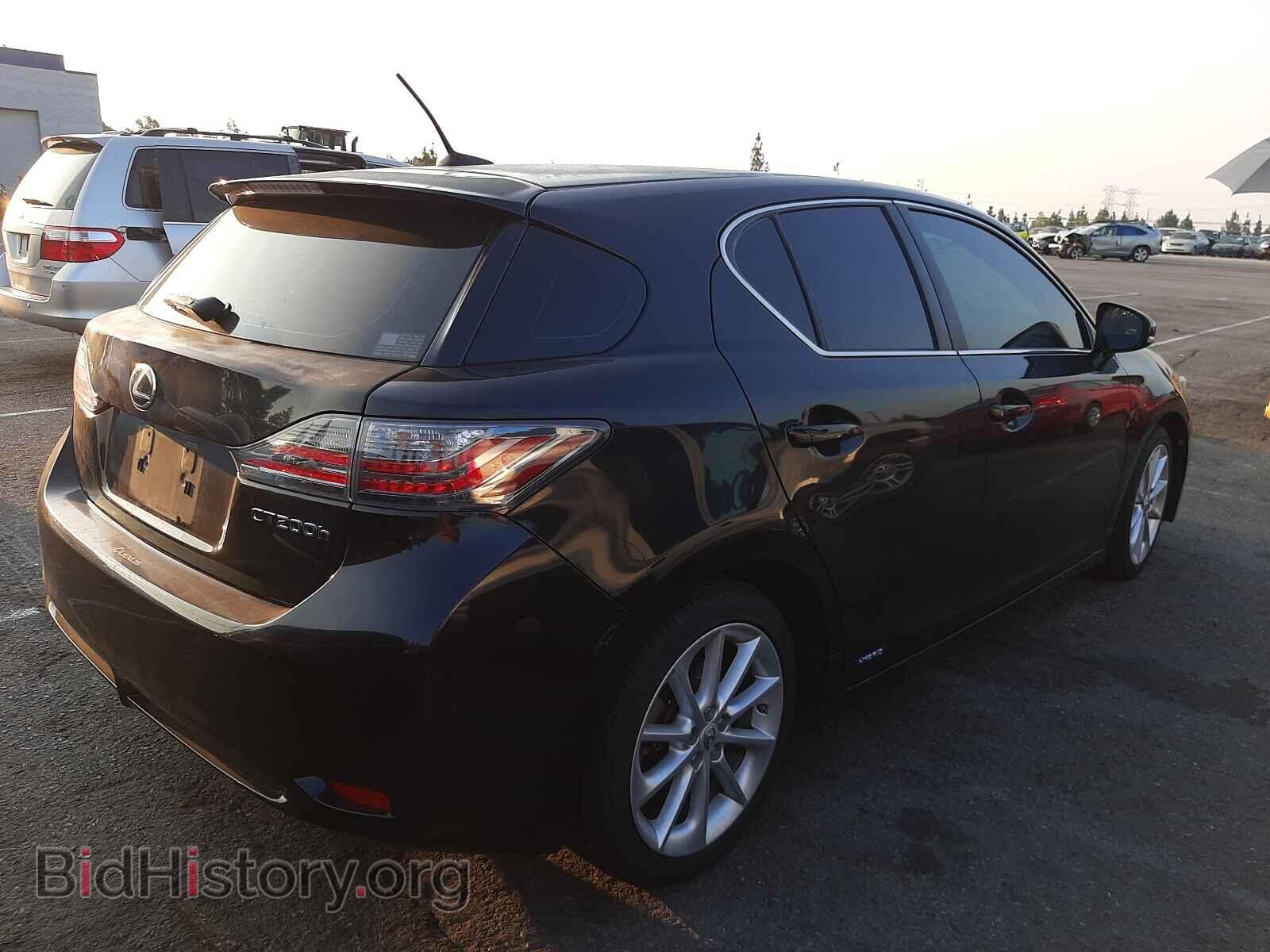 2012 LEXUS CT 200 - VIN: JTHKD5BH7C2084368 - Фото 4