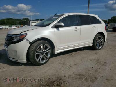 2014 Ford EDGE Sport, белый — VIN 2FMDK4AK2EBB17437, Copart