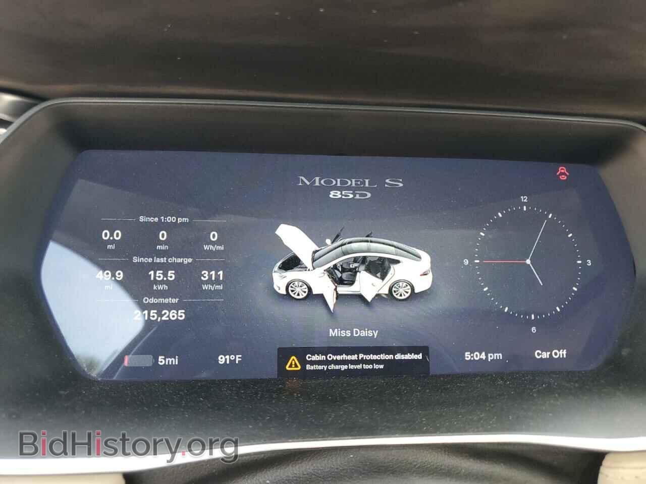 2015 TESLA MODEL S - VIN: 5YJSA1H21FF096040 - Фото 9