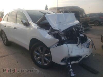 2014 Acura MDX MDX Advanc, белый — VIN 5FRYD4H80EB019471, Copart