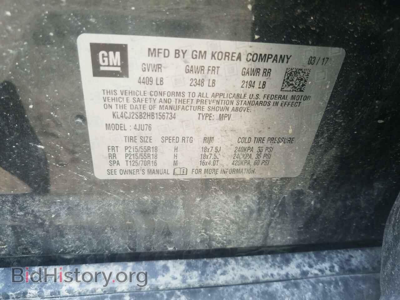 2017 BUICK ENCORE - VIN: KL4CJ2SB2HB156734 - Photo 14