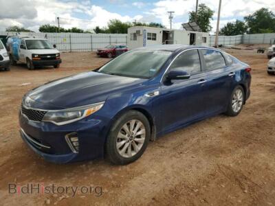 2018 Kia OPTIMA LX, blue — VIN 5XXGT4L39JG214892, Copart