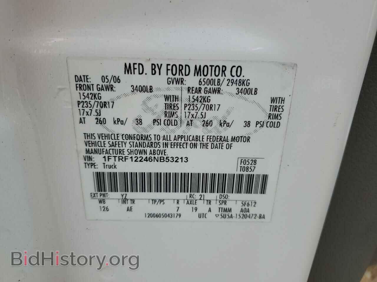 2006 FORD All Models - VIN: 1FTRF12246NB53213 - Photo 13