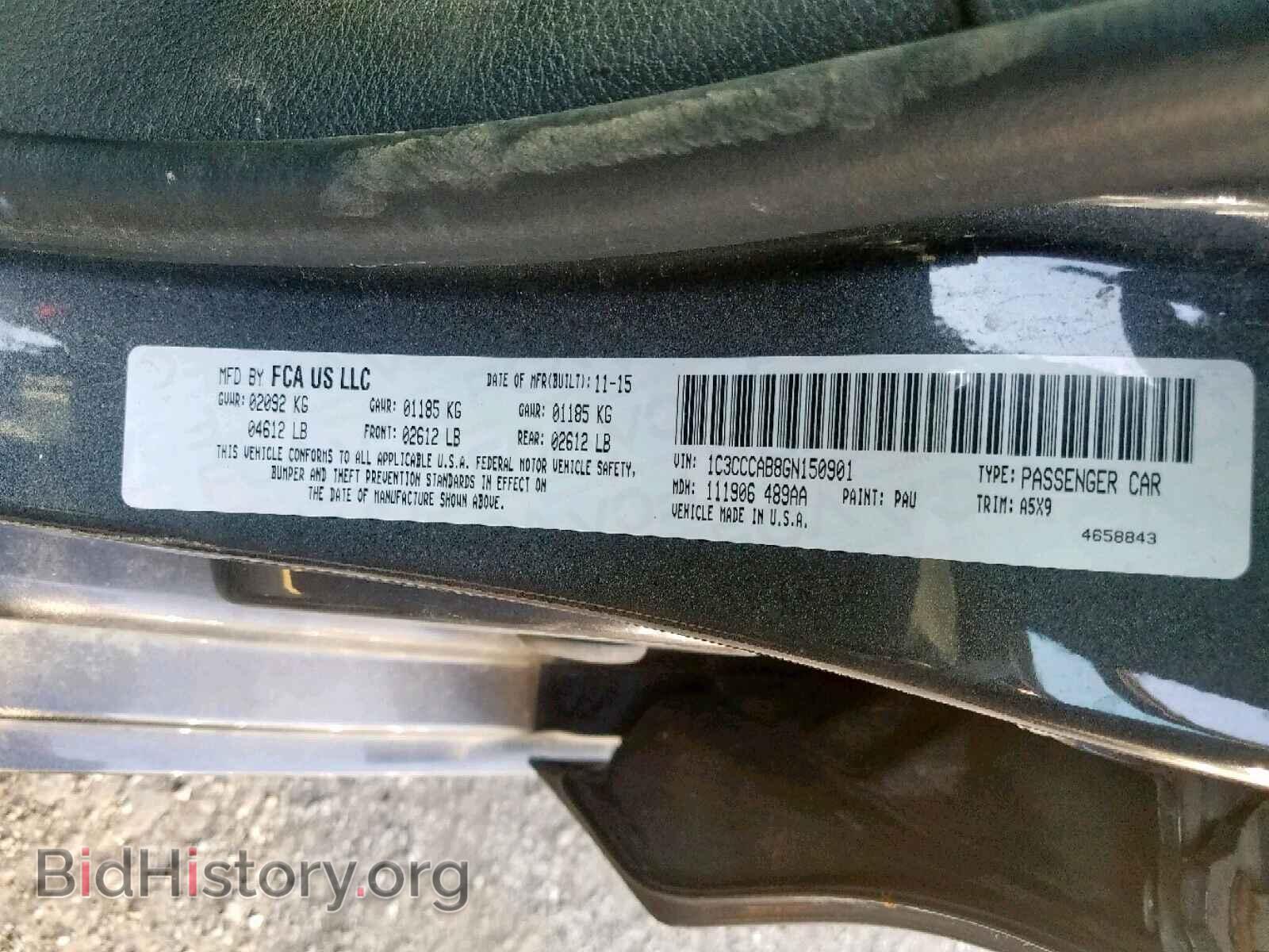 2016 CHRYSLER 200 - VIN: 1C3CCCAB8GN150901 - Photo 10