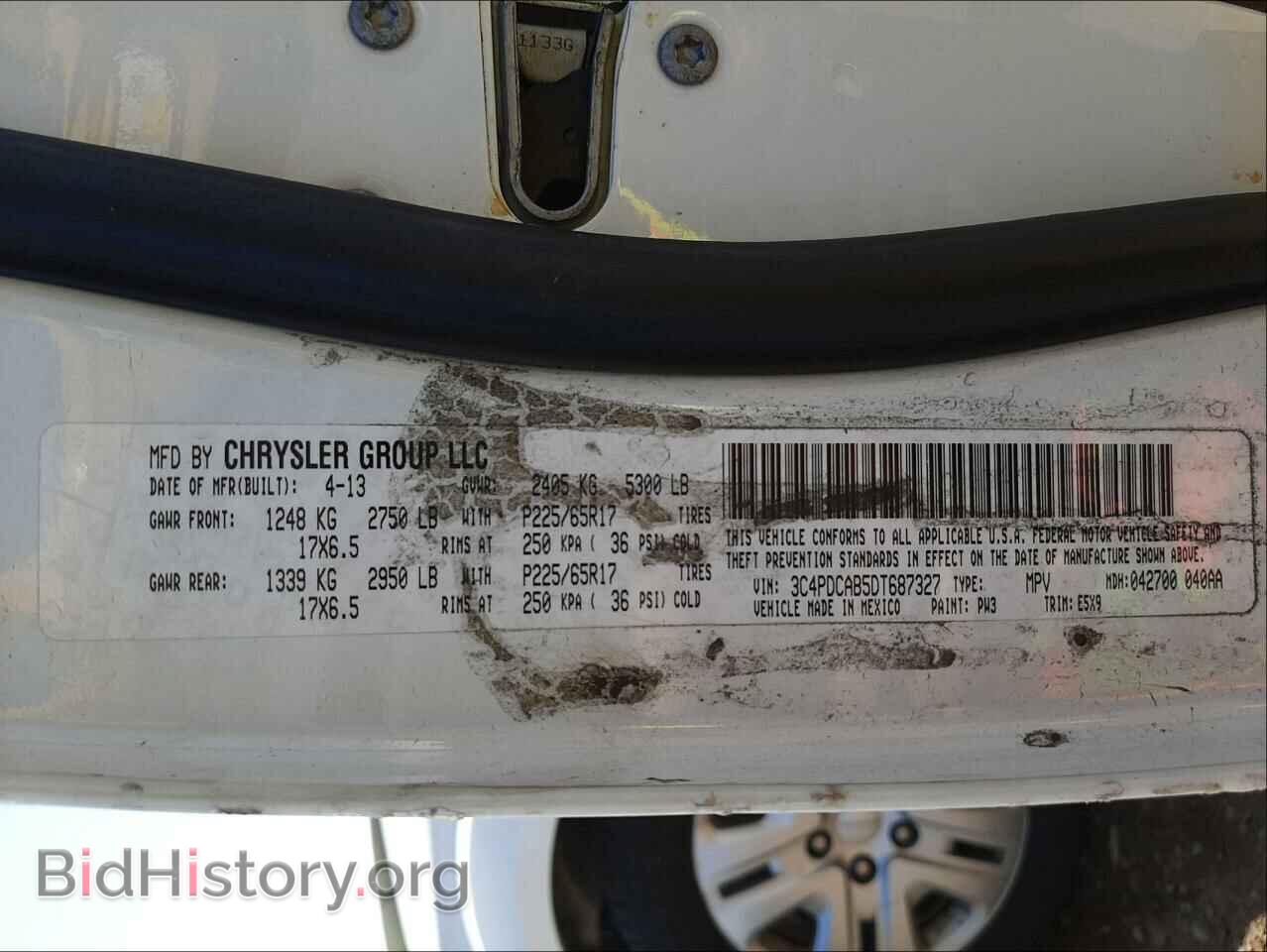 2013 DODGE JOURNEY - VIN: 3C4PDCAB5DT687327 - Фото 10