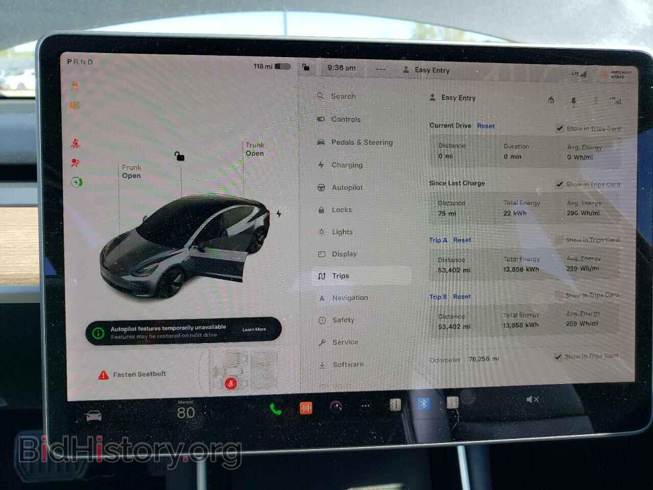 2018 TESLA MODEL 3 - VIN: 5YJ3E1EA9JF044541 - Фото 9