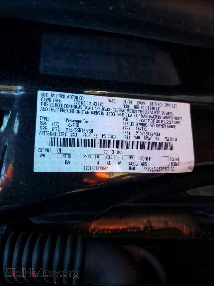 2014 FORD FOCUS - VIN: 1FADP3F29EL257399 - Photo 10