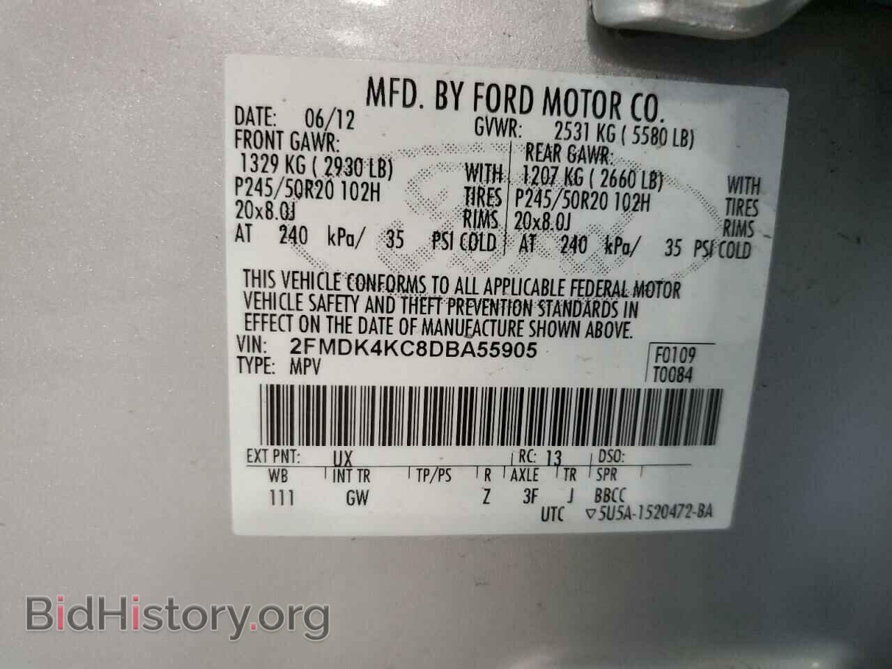 2013 FORD EDGE - VIN: 2FMDK4KC8DBA55905 - Photo 13