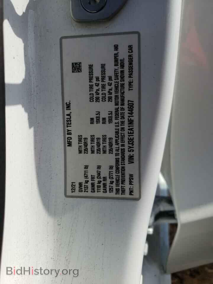 2022 TESLA MODEL 3 - VIN: 5YJ3E1EA1NF144607 - Photo 12