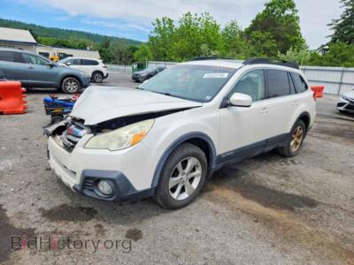 2014 Subaru OUTBACK 2.5I Limited, белый — VIN 4S4BRBLC8E3270028, Copart