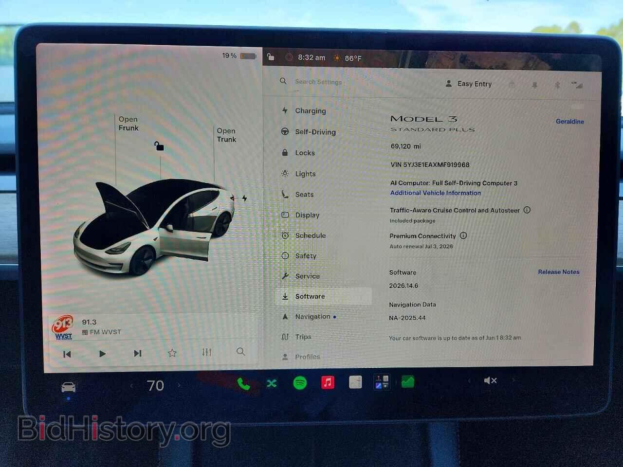 2021 TESLA MODEL 3 - VIN: 5YJ3E1EAXMF919968 - Фото 9