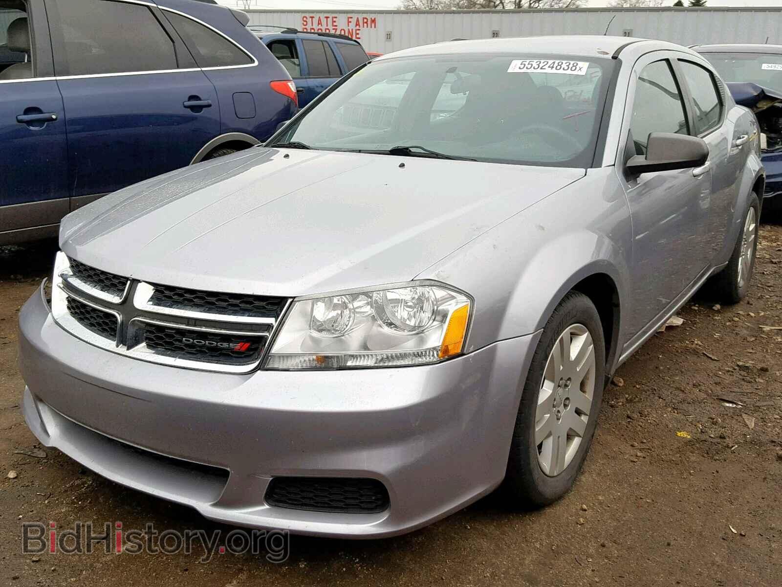 2014 DODGE AVENGER - VIN: 1C3CDZAG1EN160825 - Фото 2