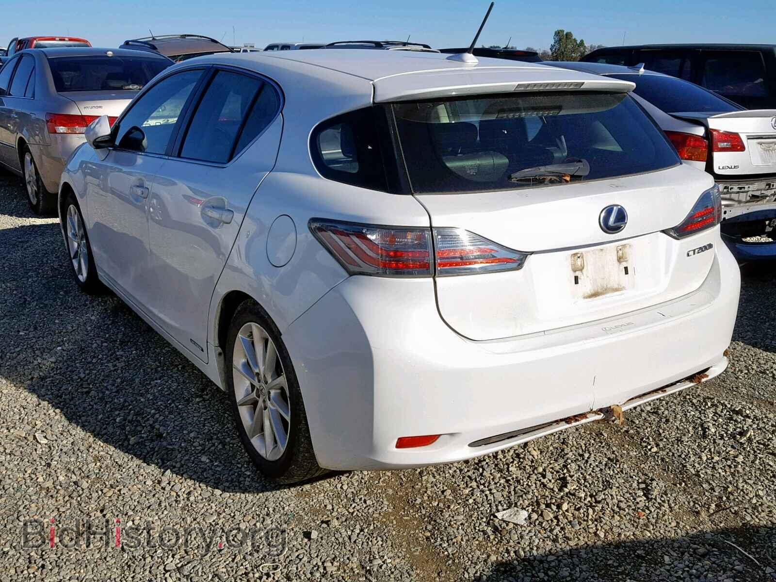 2011 LEXUS CT 200 - VIN: JTHKD5BH6B2005206 - Фото 3