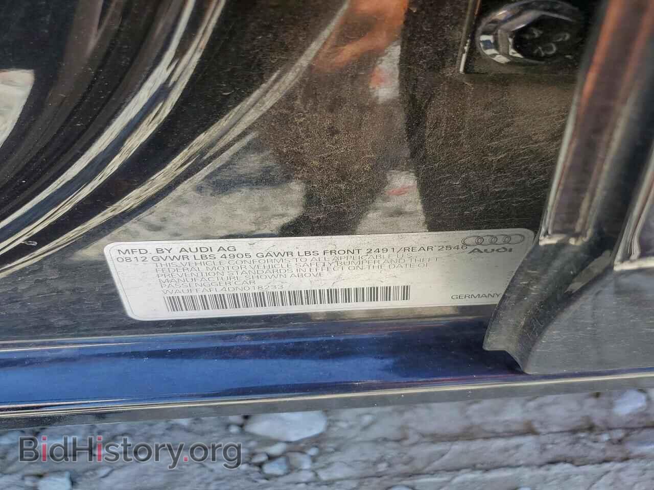 2013 AUDI A4 - VIN: WAUFFAFL4DN018233 - Photo 12