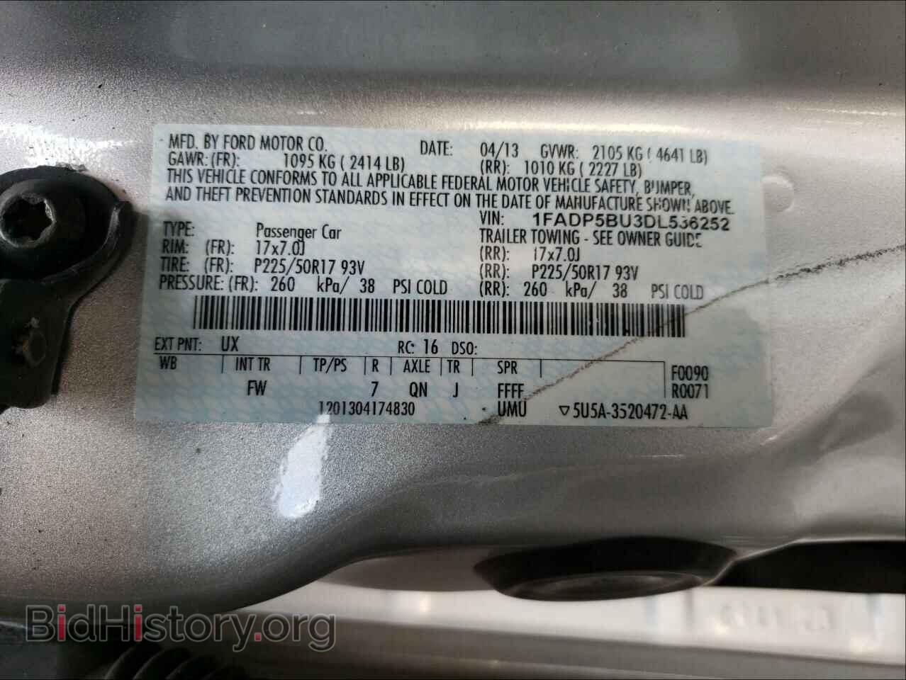 2013 FORD CMAX - VIN: 1FADP5BU3DL536252 - Photo 10