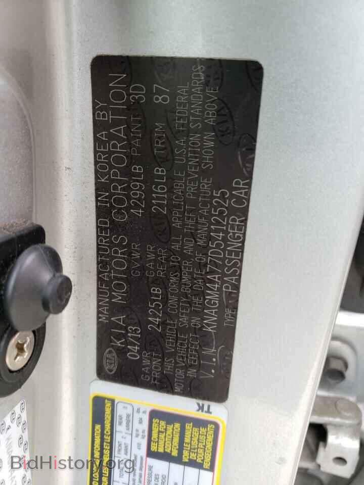 2013 KIA OPTIMA - VIN: KNAGM4A77D5412525 - Фото 12