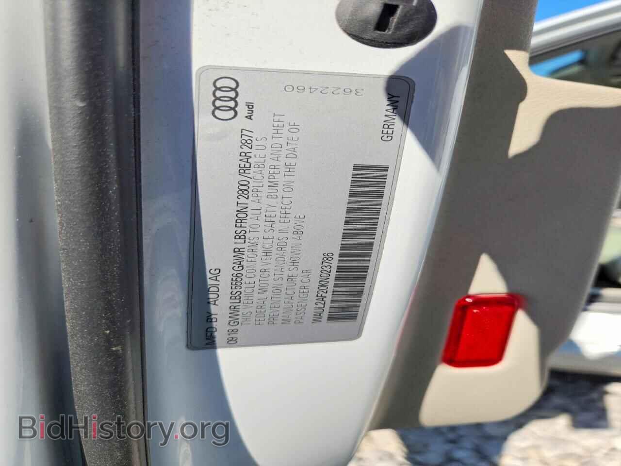2019 AUDI A6 - VIN: WAUL2AF20KN023786 - Фото 12
