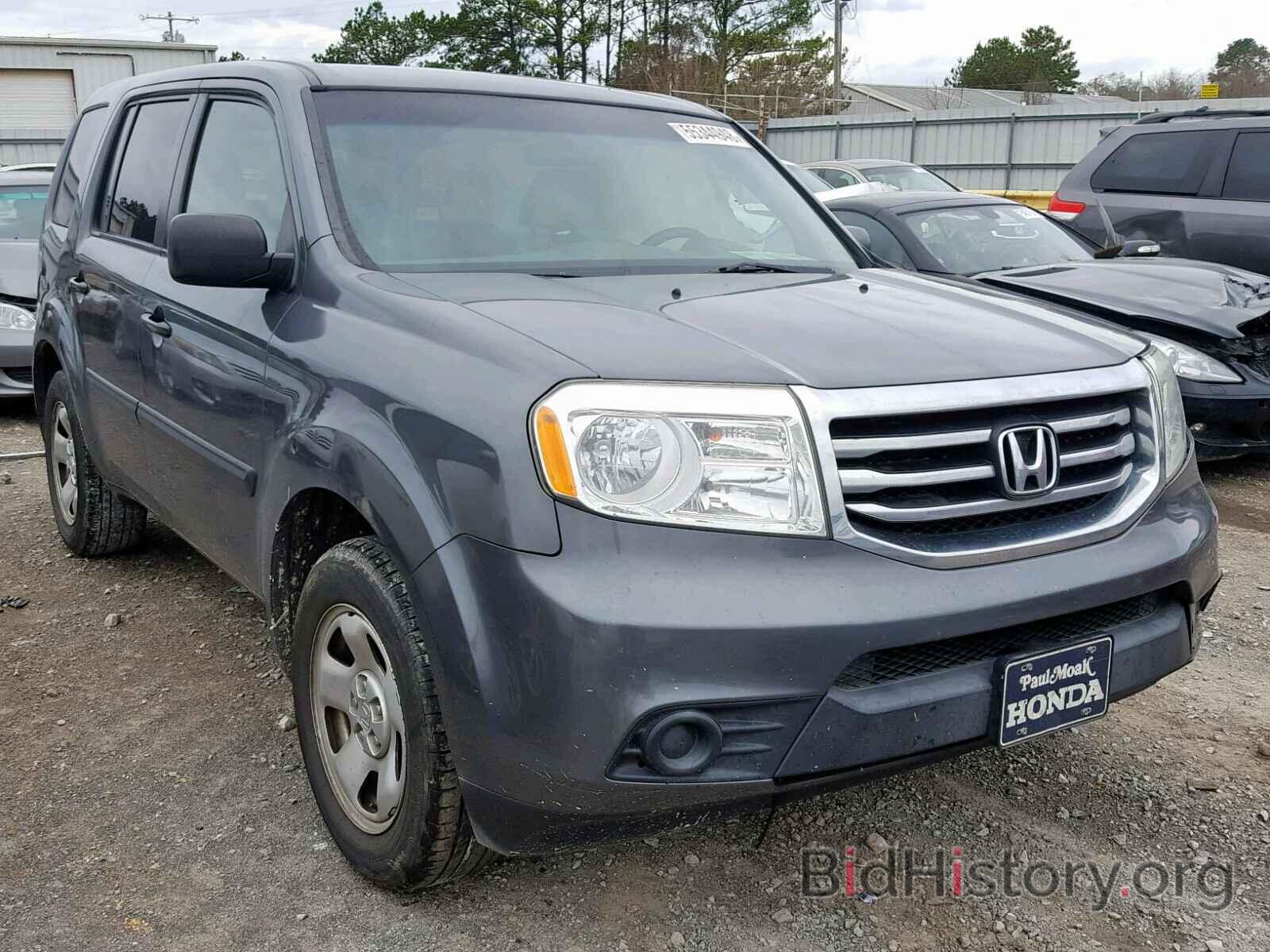 Photo 5FNYF3H24CB041634 - HONDA PILOT LX 2012