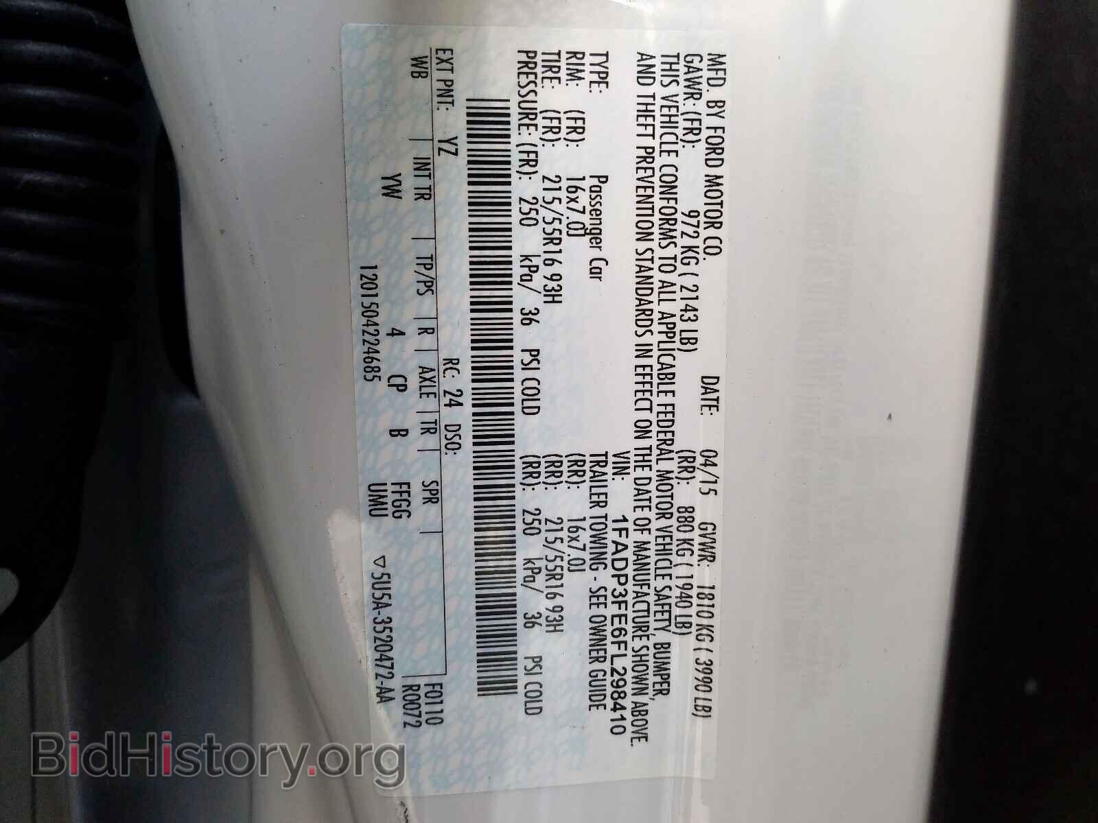 2015 FORD FOCUS SE - VIN: 1FADP3FE6FL298410 - Фото 10