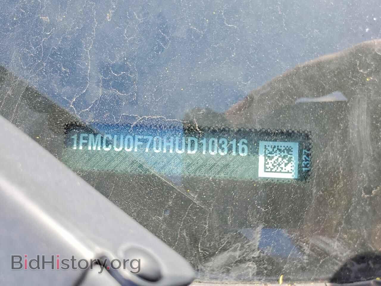 2017 FORD ESCAPE - VIN: 1FMCU0F70HUD10316 - Фото 12