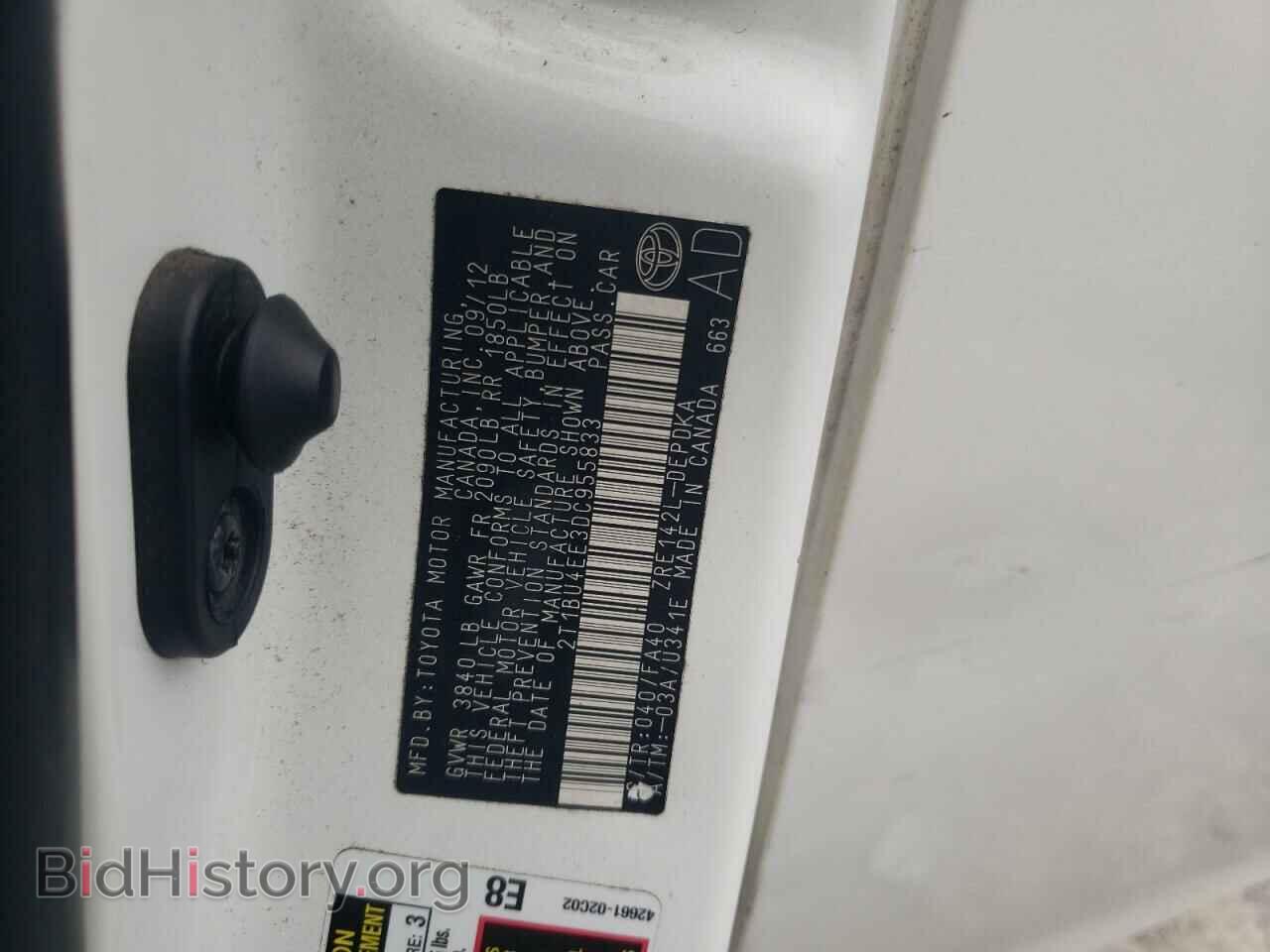 2013 TOYOTA COROLLA - VIN: 2T1BU4EE3DC955833 - Photo 10