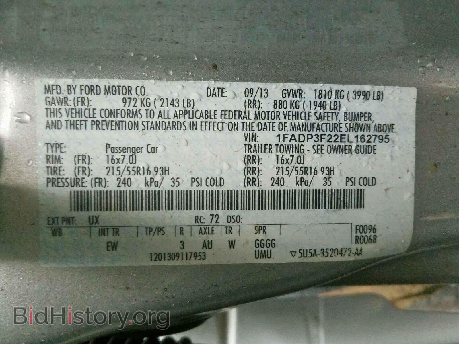 2014 FORD FOCUS SE - VIN: 1FADP3F22EL162795 - Photo 10