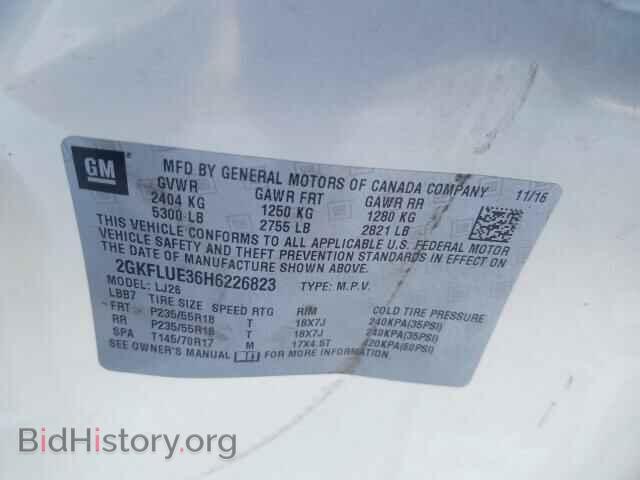 2017 GMC TERRAIN - VIN: 2GKFLUE36H6226823 - Фото 10