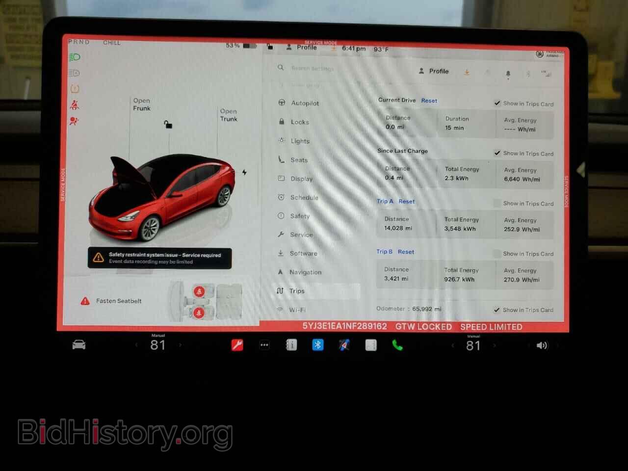 2022 TESLA MODEL 3 - VIN: 5YJ3E1EA1NF289162 - Фото 9