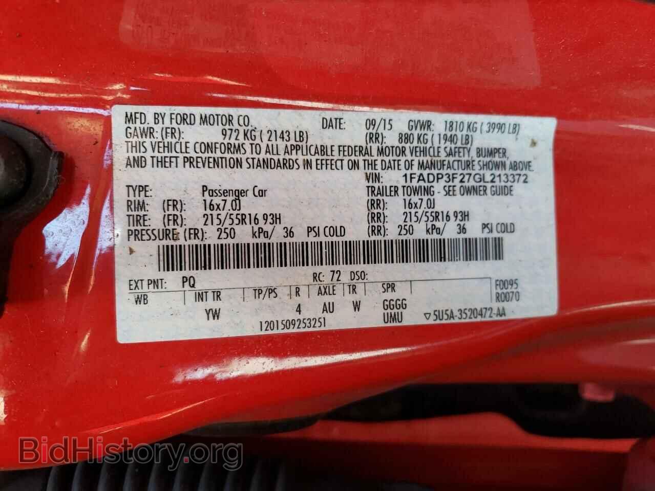 2016 FORD FOCUS - VIN: 1FADP3F27GL213372 - Фото 10