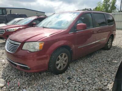 2011 Chrysler MINIVAN Touring, бордовый — VIN 2A4RR5DG3BR708683, Copart
