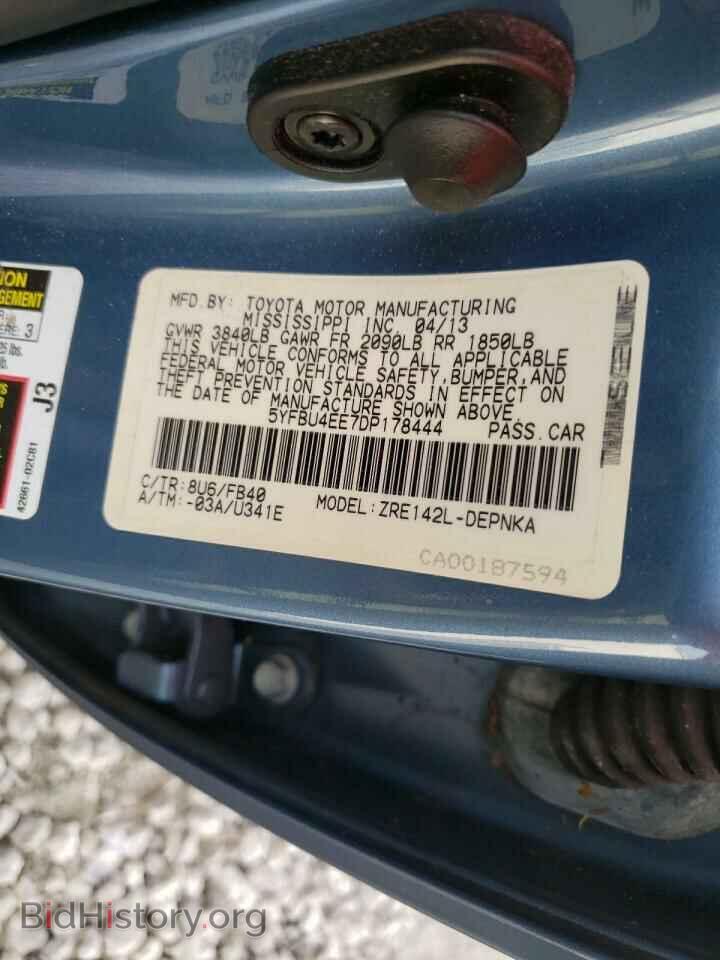 2013 TOYOTA COROLLA - VIN: 5YFBU4EE7DP178444 - Фото 10